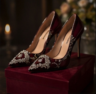 Jeweled Evening Heels
