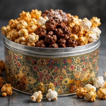 Gourmet Popcorn Tin
