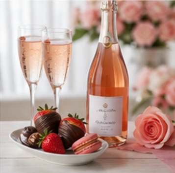 Sparkling Rosé Treat Set