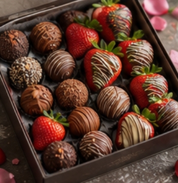 Strawberry Truffle Tray