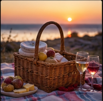 Sunset Picnic Basket