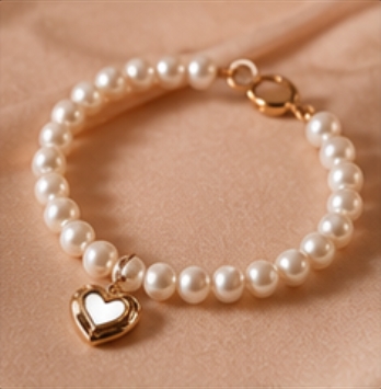 Pearl Heart Bracelet