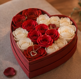 Heart Rose Box