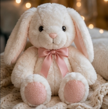 White Bunny Plush