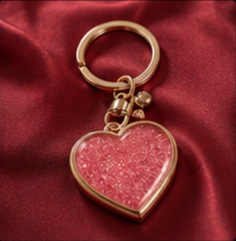 Heart Keepsake Keychain