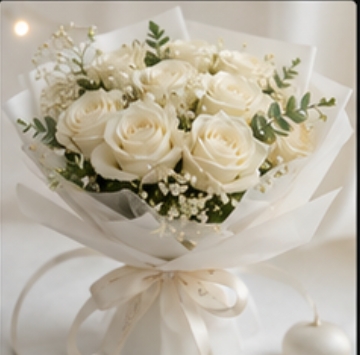 White Rose Bouquet