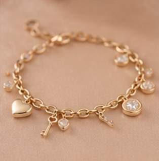 Gold Charm Bracelet