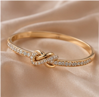 Golden Knot Bangle