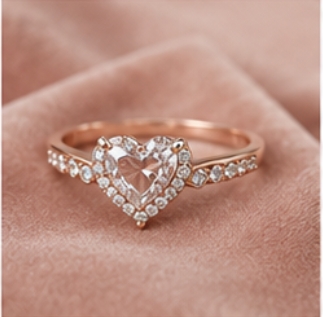 Rose Gold Heart Ring