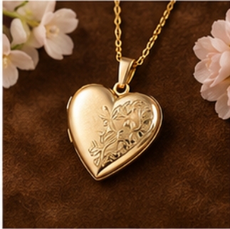 Engraved Heart Locket