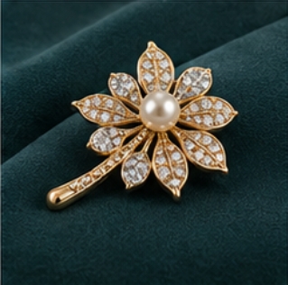 Pearl Flower Brooch