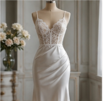 White Lace Corset Dress