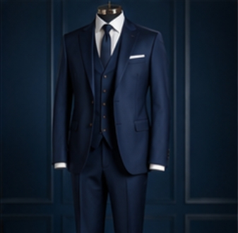 Navy Three-Piece Suit
