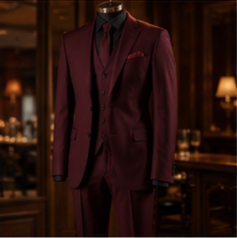 Burgundy Gentleman Suit